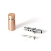 Outwater Round Standoffs, 3/4 in Bd L, Aluminum Brown, 1/2 in OD 3P1.56.00298